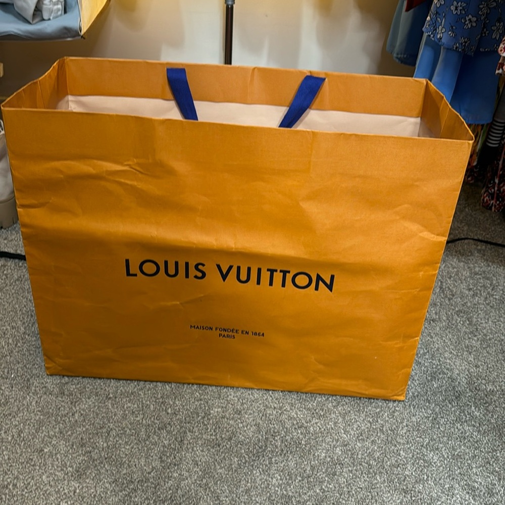 Louis Vuitton bag 23 x 17 x 10. Has been used but looks good.